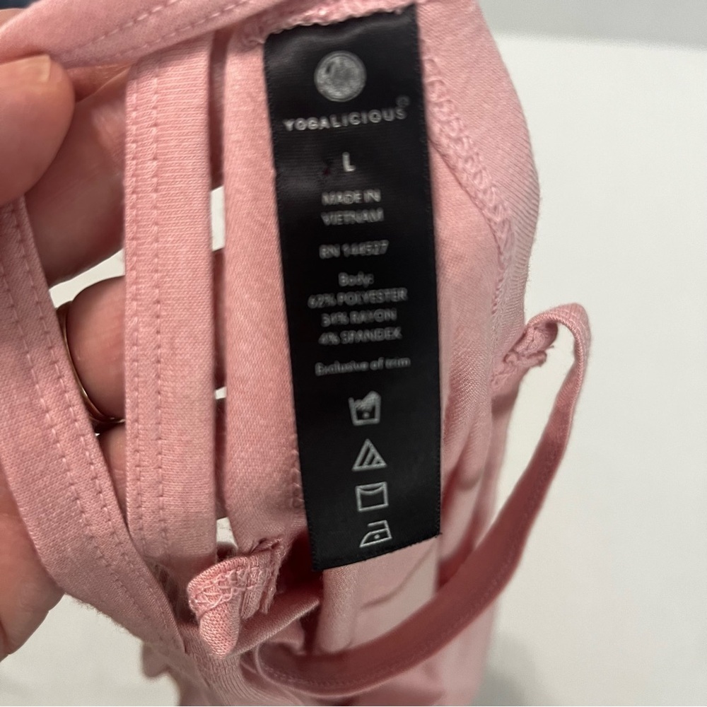 Yogalicious Light Pink Tank Top - Picture 3 of 3